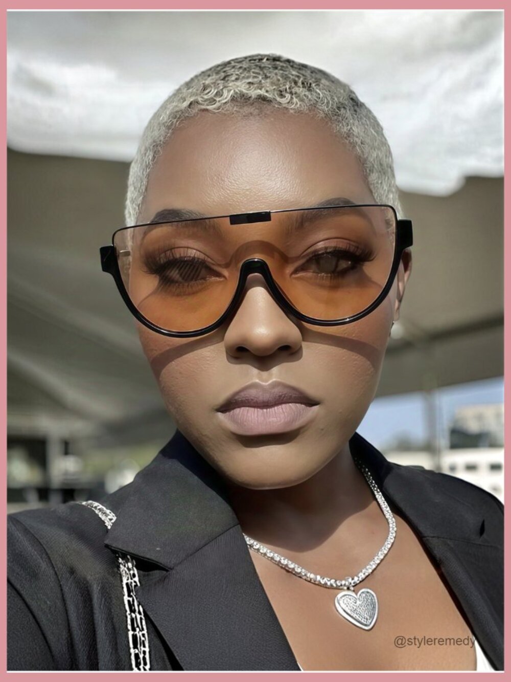 Oversized Aviator Sunglasses, Metal Frame, Polarized UV Protection - Picture 7 of 7